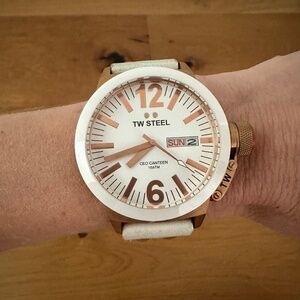 TW Steel CEO Canteen Watch – Rose Gold / Cream Dial – Box & Papers